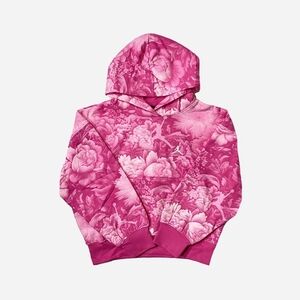Jordan Pink Floral Kids Hoodie